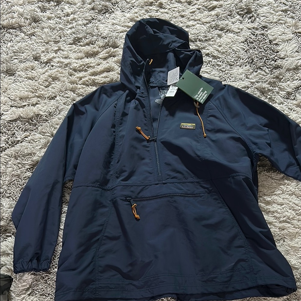L.L. Bean Navy Hooded Jacket